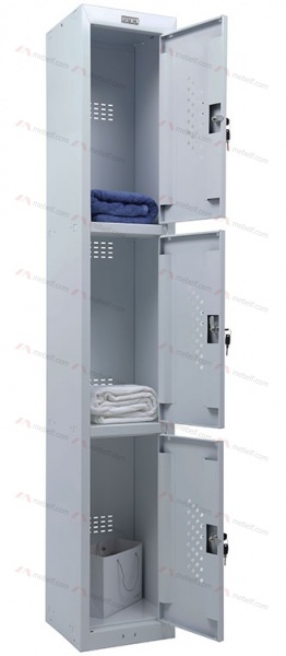 Шкаф для раздевалок ПРАКТИК усиленный ML 13-30x30 фото