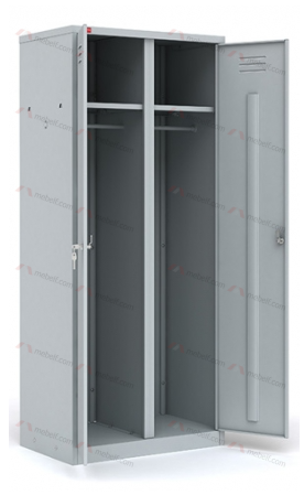 Шкаф металлический для одежды двухсекционный ШРМ-22/800 фото. Фото N2