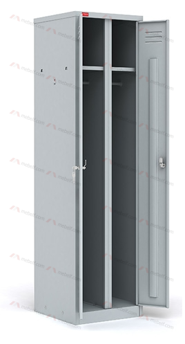Шкаф металлический для одежды двухсекционный ШРМ-С/500 фото. Фото N2