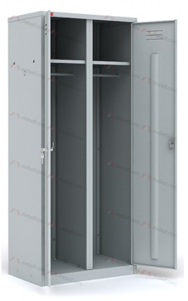 Шкаф металлический для одежды двухсекционный ШРМ-С/600 фото. Фото N2