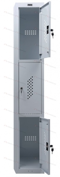 Шкаф для раздевалок ПРАКТИК усиленный ML 03-30 (дополнительный модуль) фото. Фото N4